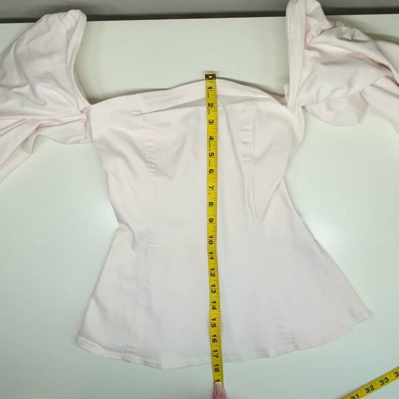 GUC | ADEAM | Off-Shoulder Bustier Top | Pale Pink | Size 2 - Picture 14 of 16